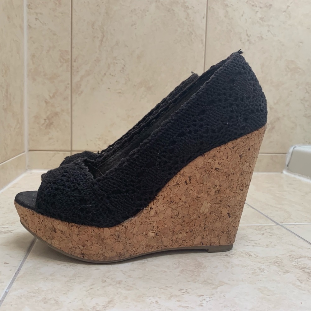 Vintage wedges shoes 4"inch heels